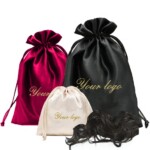 Silk drawstring bag