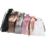 Silk drawstring bag