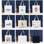 Eco-Friendly Canvas Convention Totes with Long Handles