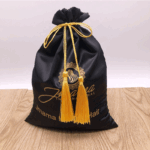 Silk drawstring bag