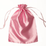 Silk drawstring bag