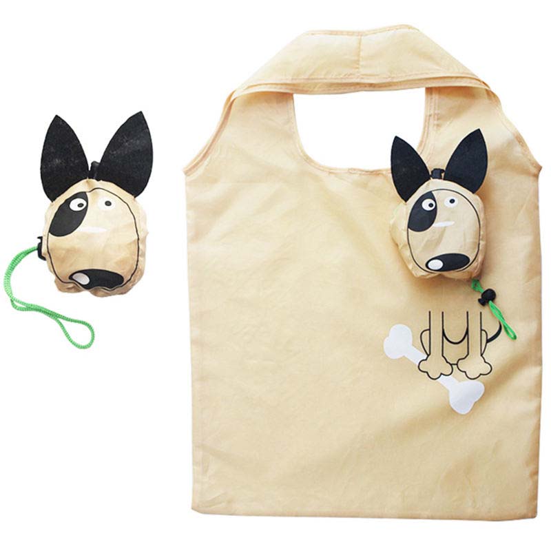Creative cartoon dog eco-friendly shopping bag can be folded