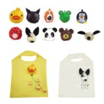 Creative cartoon dog eco-friendly shopping bag can be folded