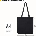 Cotton Canvas Tote Bag with Inside Zipper Pocket- TG125